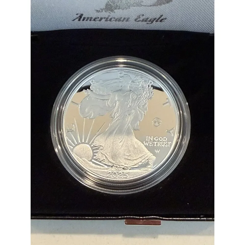 2025 Laser Engraved American Eagle Silver Coin One Ounce Silver Proof Coin
